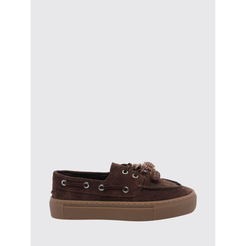 D.A.T.E. Women Caletta Suede Boat Shoes D.A.T.E. With Raised Apron Toe